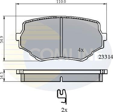 Comline CBP3475 - Тормозные колодки, дисковые, комплект unicars.by