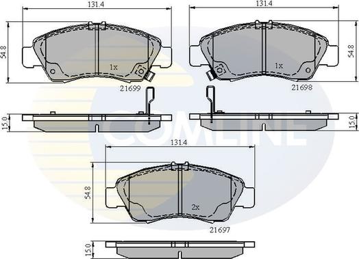 Comline CBP3556 - Тормозные колодки, дисковые, комплект unicars.by