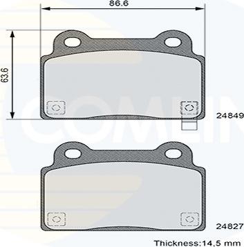 Valeo 671304 - Тормозные колодки, дисковые, комплект unicars.by