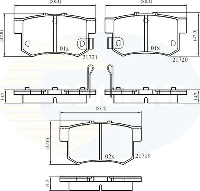 Comline CBP36049 - Тормозные колодки, дисковые, комплект unicars.by