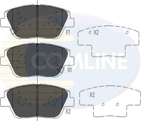 Comline CBP36080 - Тормозные колодки, дисковые, комплект unicars.by