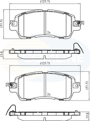 Comline CBP36115 - Тормозные колодки, дисковые, комплект unicars.by