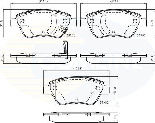 Comline CBP31594 - Тормозные колодки, дисковые, комплект unicars.by