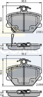 Comline CBP31019 - Тормозные колодки, дисковые, комплект unicars.by