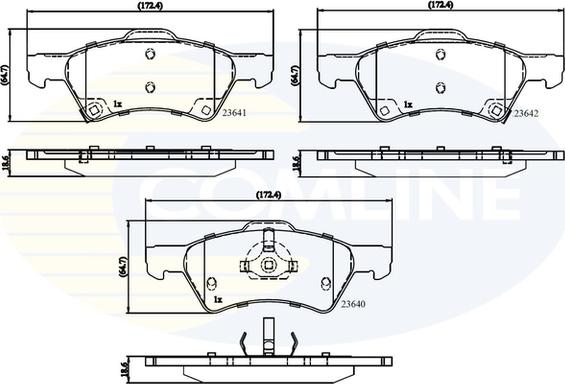 Comline CBP31163 - Тормозные колодки, дисковые, комплект unicars.by