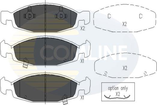 Comline CBP31109 - Тормозные колодки, дисковые, комплект unicars.by