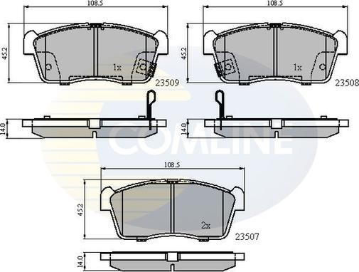 Comline CBP31113 - Тормозные колодки, дисковые, комплект unicars.by