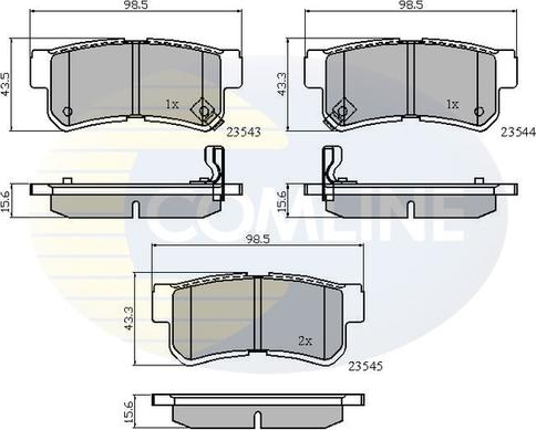 Comline CBP31126 - Тормозные колодки, дисковые, комплект unicars.by