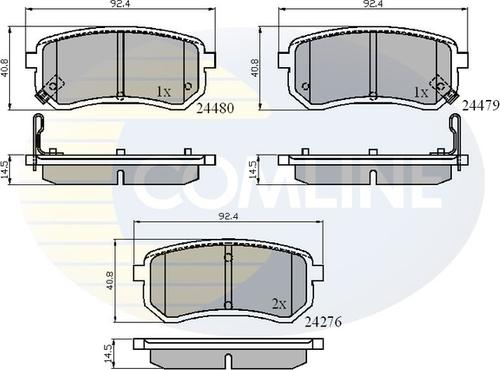 Comline CBP31320 - Тормозные колодки, дисковые, комплект unicars.by