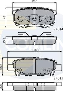 Comline CBP31290 - Тормозные колодки, дисковые, комплект unicars.by