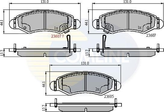 Comline CBP31297 - Тормозные колодки, дисковые, комплект unicars.by