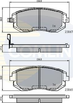 Comline CBP31208 - Тормозные колодки, дисковые, комплект unicars.by