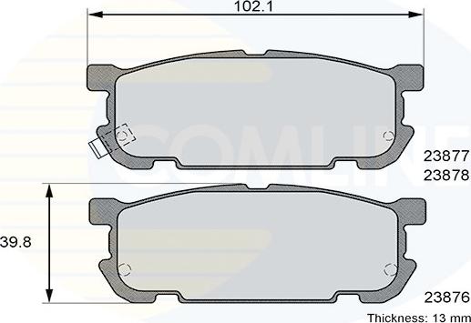 Comline CBP31207 - Тормозные колодки, дисковые, комплект unicars.by