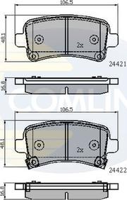 Comline CBP31795 - Тормозные колодки, дисковые, комплект unicars.by