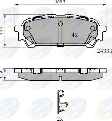 Comline CBP31775 - Тормозные колодки, дисковые, комплект unicars.by