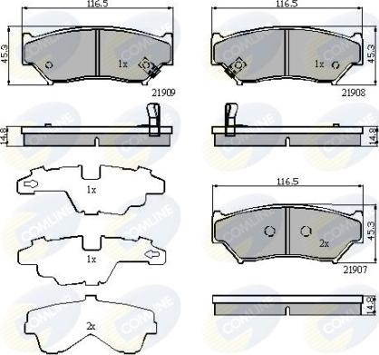 Comline CBP31777 - Тормозные колодки, дисковые, комплект unicars.by