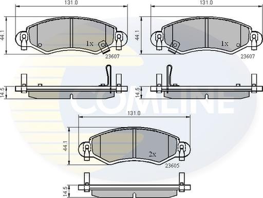 Comline CBP3893 - Тормозные колодки, дисковые, комплект unicars.by