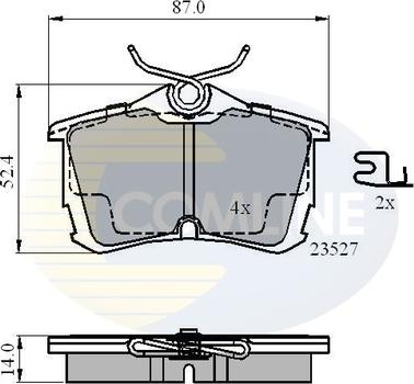 Comline CBP3803 - Тормозные колодки, дисковые, комплект unicars.by