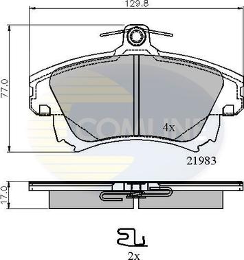 Comline CBP3813 - Тормозные колодки, дисковые, комплект unicars.by