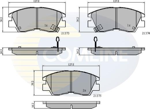 Comline CBP3295 - Тормозные колодки, дисковые, комплект unicars.by