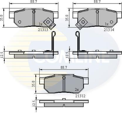 Comline CBP3242 - Тормозные колодки, дисковые, комплект unicars.by