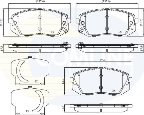 Comline CBP32529 - Тормозные колодки, дисковые, комплект unicars.by