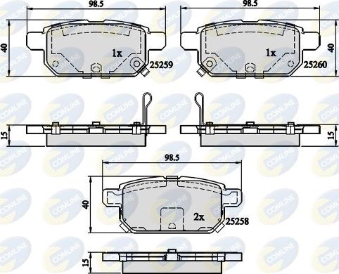 Comline CBP32128 - Тормозные колодки, дисковые, комплект unicars.by