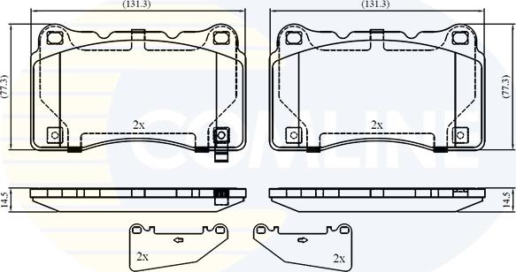 Comline CBP32859 - Тормозные колодки, дисковые, комплект unicars.by