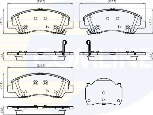 Comline CBP32866 - Тормозные колодки, дисковые, комплект unicars.by