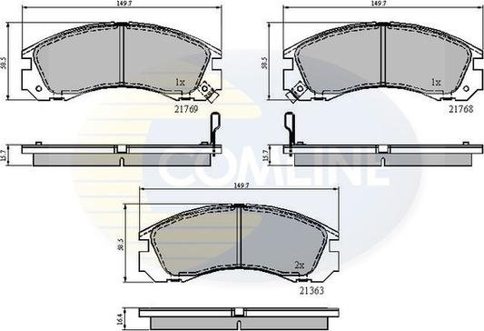 Comline CBP3234 - Тормозные колодки, дисковые, комплект unicars.by