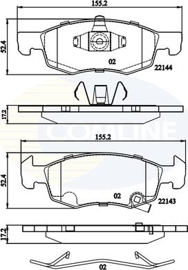 Comline CBP32301 - Тормозные колодки, дисковые, комплект unicars.by