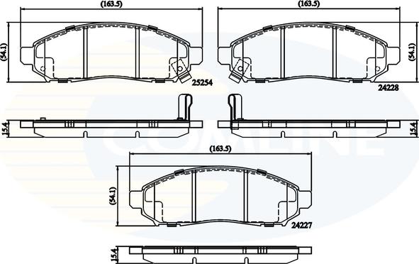 Comline CBP32336 - Тормозные колодки, дисковые, комплект unicars.by