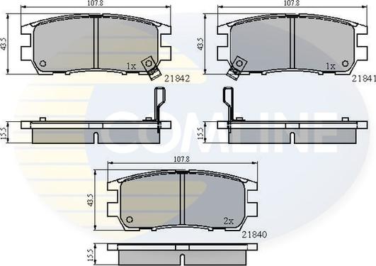 Comline CBP3233 - Тормозные колодки, дисковые, комплект unicars.by