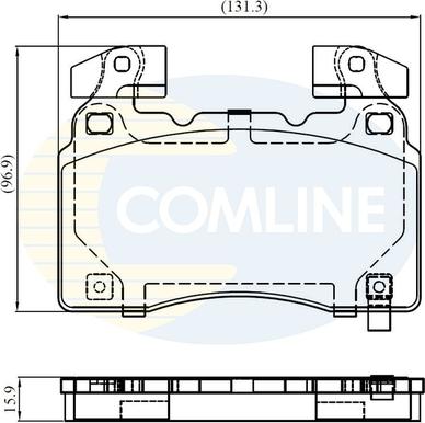 Comline CBP32372 - Тормозные колодки, дисковые, комплект unicars.by