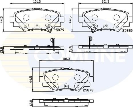 Comline CBP32248 - Тормозные колодки, дисковые, комплект unicars.by