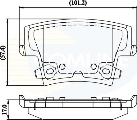 Comline CBP32216 - Тормозные колодки, дисковые, комплект unicars.by