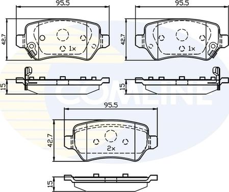 Comline CBP32239 - Тормозные колодки, дисковые, комплект unicars.by