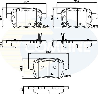 Comline CBP32279 - Тормозные колодки, дисковые, комплект unicars.by