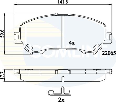 Comline CBP32278 - Тормозные колодки, дисковые, комплект unicars.by