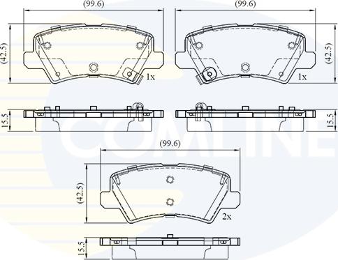 Comline CBP32757 - Тормозные колодки, дисковые, комплект unicars.by