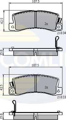 Comline CBP3747 - Тормозные колодки, дисковые, комплект unicars.by