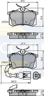 Comline CBP2797 - Тормозные колодки, дисковые, комплект unicars.by