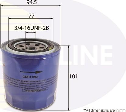 Comline CNS11251 - Масляный фильтр unicars.by