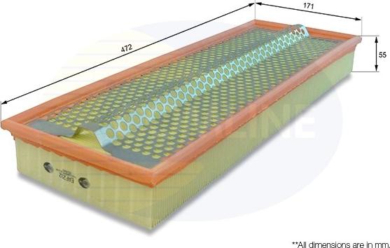 Comline EAF292 - Воздушный фильтр, двигатель unicars.by