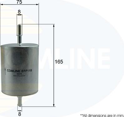 Comline EFF118 - Топливный фильтр unicars.by