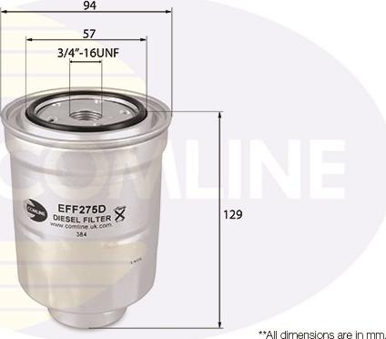 Comline EFF275D - Топливный фильтр unicars.by