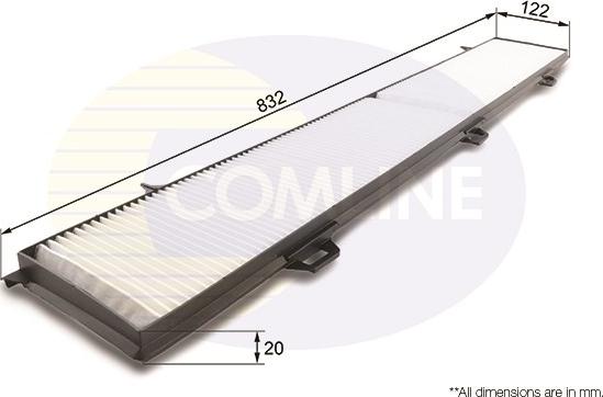 Comline EKF107 - Фильтр воздуха в салоне unicars.by