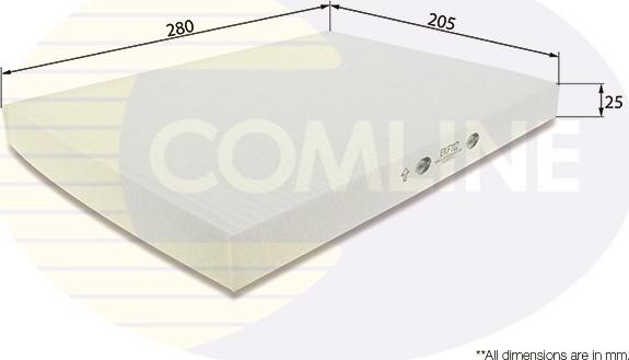 Comline EKF112 - Фильтр воздуха в салоне unicars.by