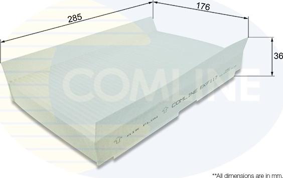 Comline EKF117 - Фильтр воздуха в салоне unicars.by