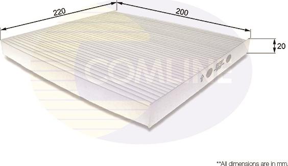 Comline EKF187 - Фильтр воздуха в салоне unicars.by